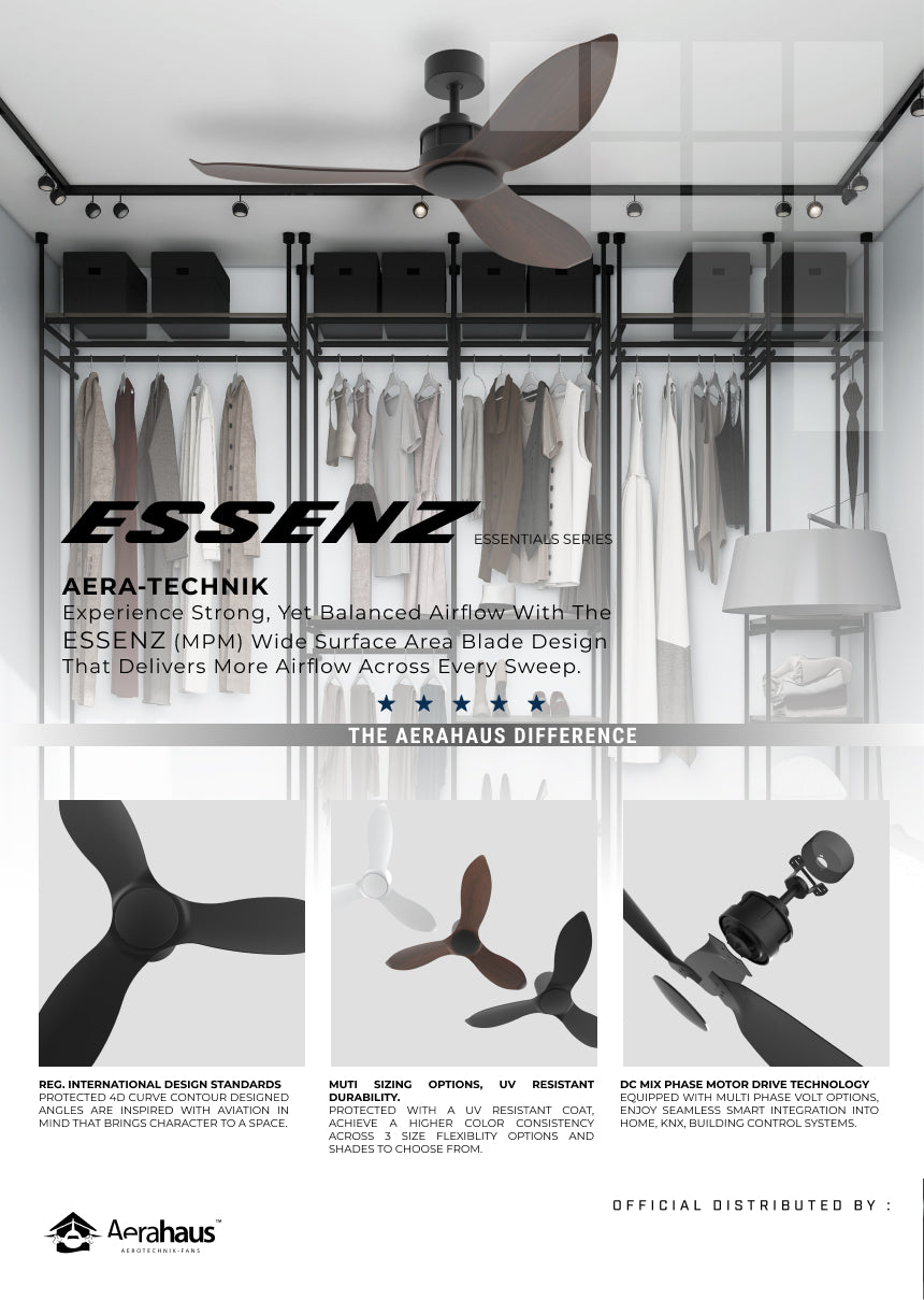 ESSENZ (MPM) Aerahaus Technik DC Ceiling Fan
