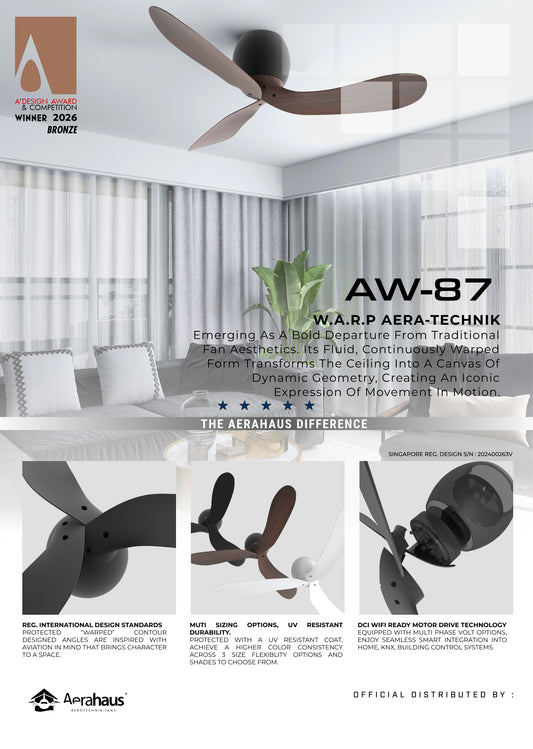 AW-87 Aerahaus Technik DC Ceiling Fan