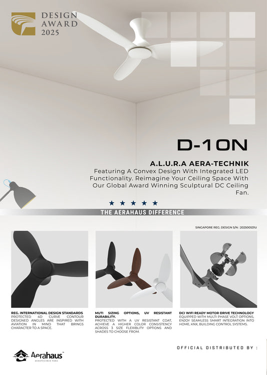 D-10N Aerahaus Technik DC Ceiling Fan