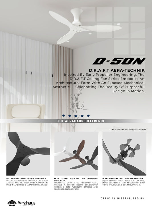 D.R.A.F.T Aerahaus Technik DC Ceiling Fan