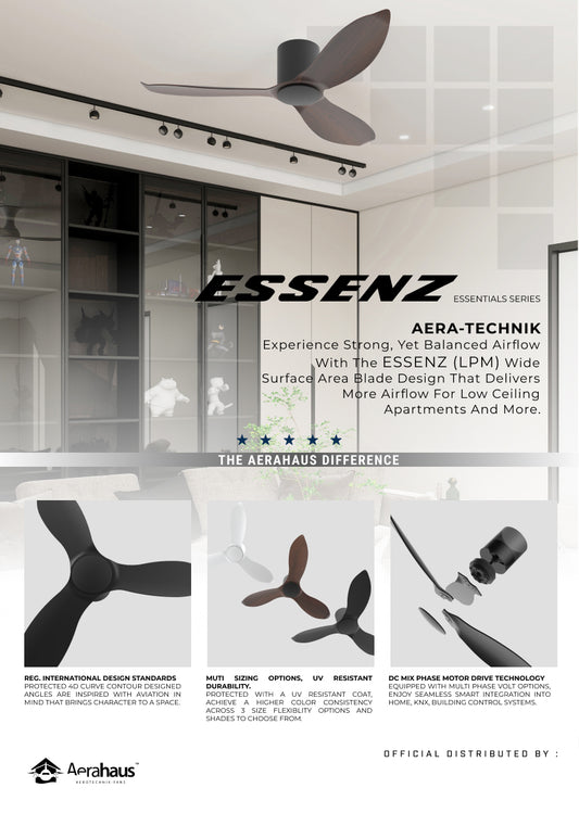ESSENZ (LPM) Aerahaus Technik DC Ceiling Fan