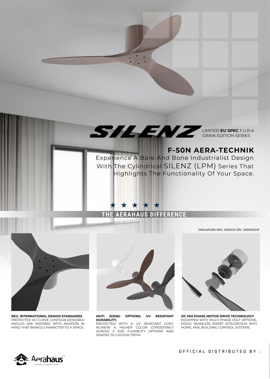 SILENZ (LE) F-50N Aerahaus Technik DC Ceiling Fan