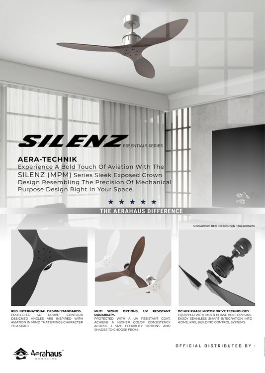 SILENZ (MPM) Aerahaus Technik DC Ceiling Fan