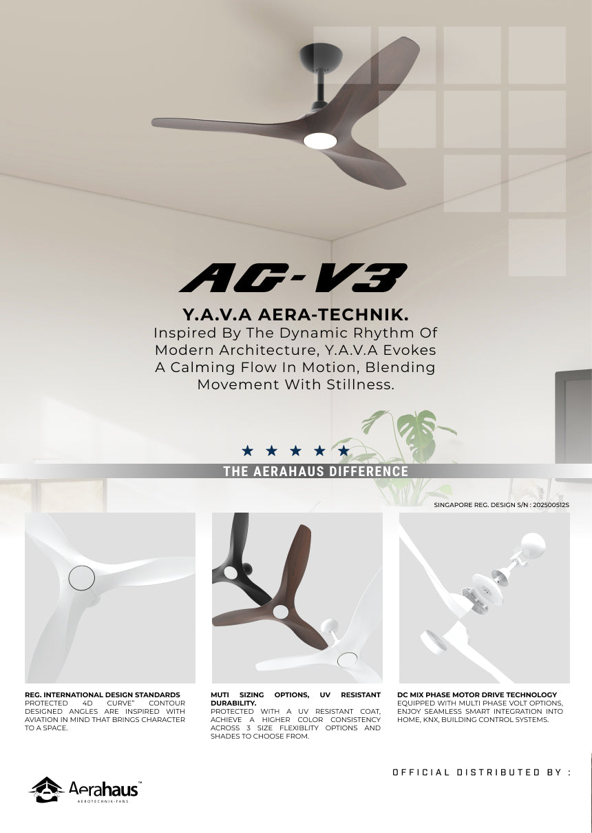 AG-V3 Aerahaus Technik DC Ceiling Fan