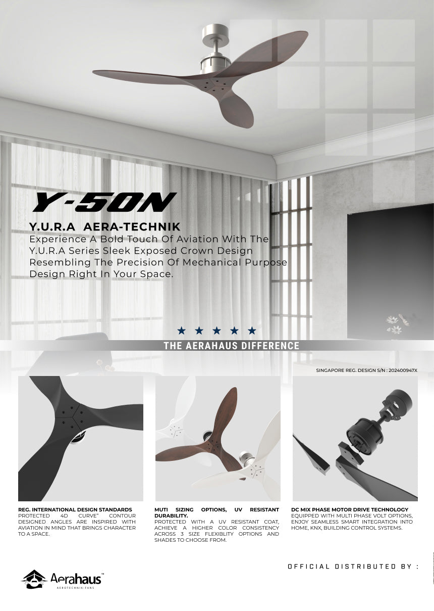 Y-50N Aerahaus Technik DC Ceiling Fan